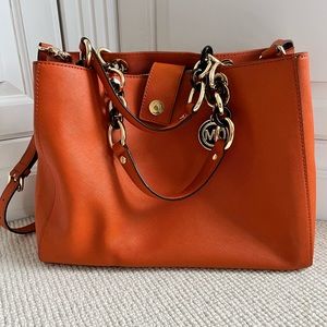 New without tags STUNNING Michael Kors orange handbag